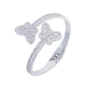 Dual Zircon Butterfly Bracelet