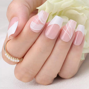 Petal Print French Tip